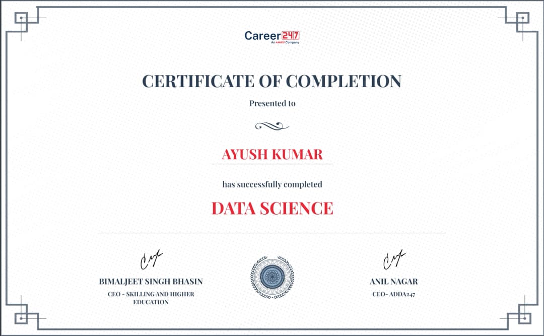 Certificate 1